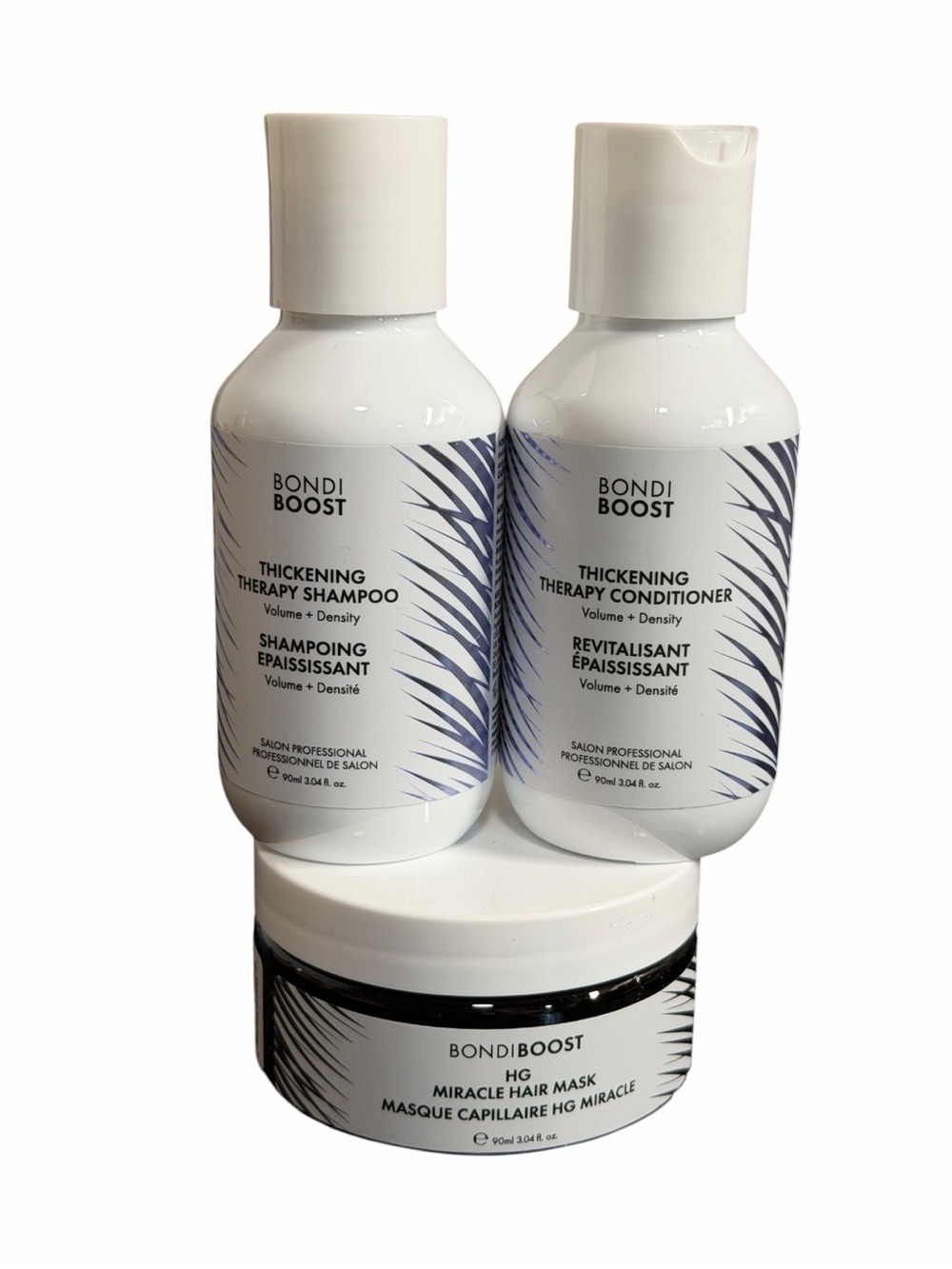 BondiBoost Thickening Therapy and HG Miracle Mask Travel Size Set